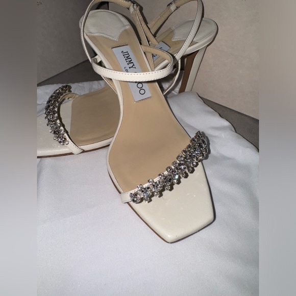 Jimmy Choo Meira 85 Latte Heels - Picture 3 of 8